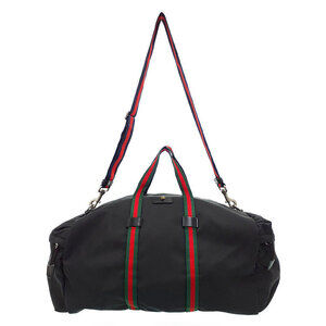 Gucci Cat Head Techno Canvas Duffle Bag